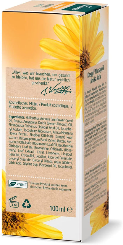 Kneipp Aceite Con El Bienestar De Árnica, Articulaciones Y Músculos Especiales 100Ml