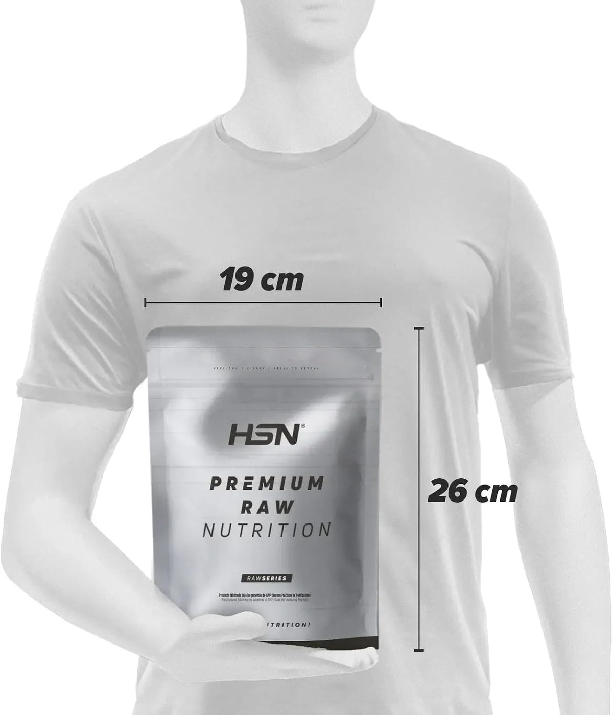 HSN Creatina Excell 100% Creapure® En Polvo - Sin Sabor 500 G | 100% Puro Monohidrato De Creatina Sin Añadidos. Libre De DCD O DHT. No Incluye Dosificador.