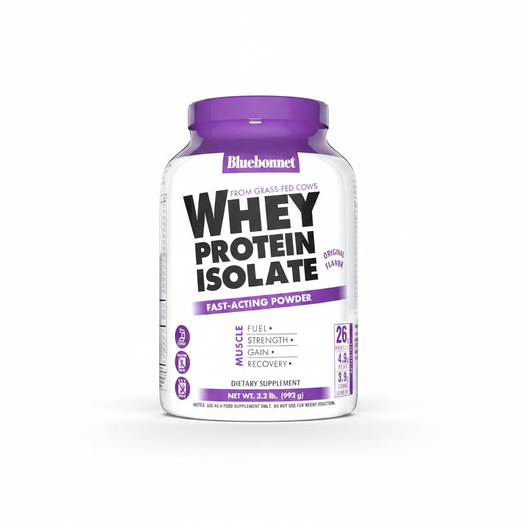 Nutrition Whey Protein Isolate Powder, Whey from Grass Fed Cows, 26 Grams of Protein, No Sugar Added, Gluten Free, Soy Free, Kosher Dairy, 2.2 Lbs, 32 Servings, Original Unflavored