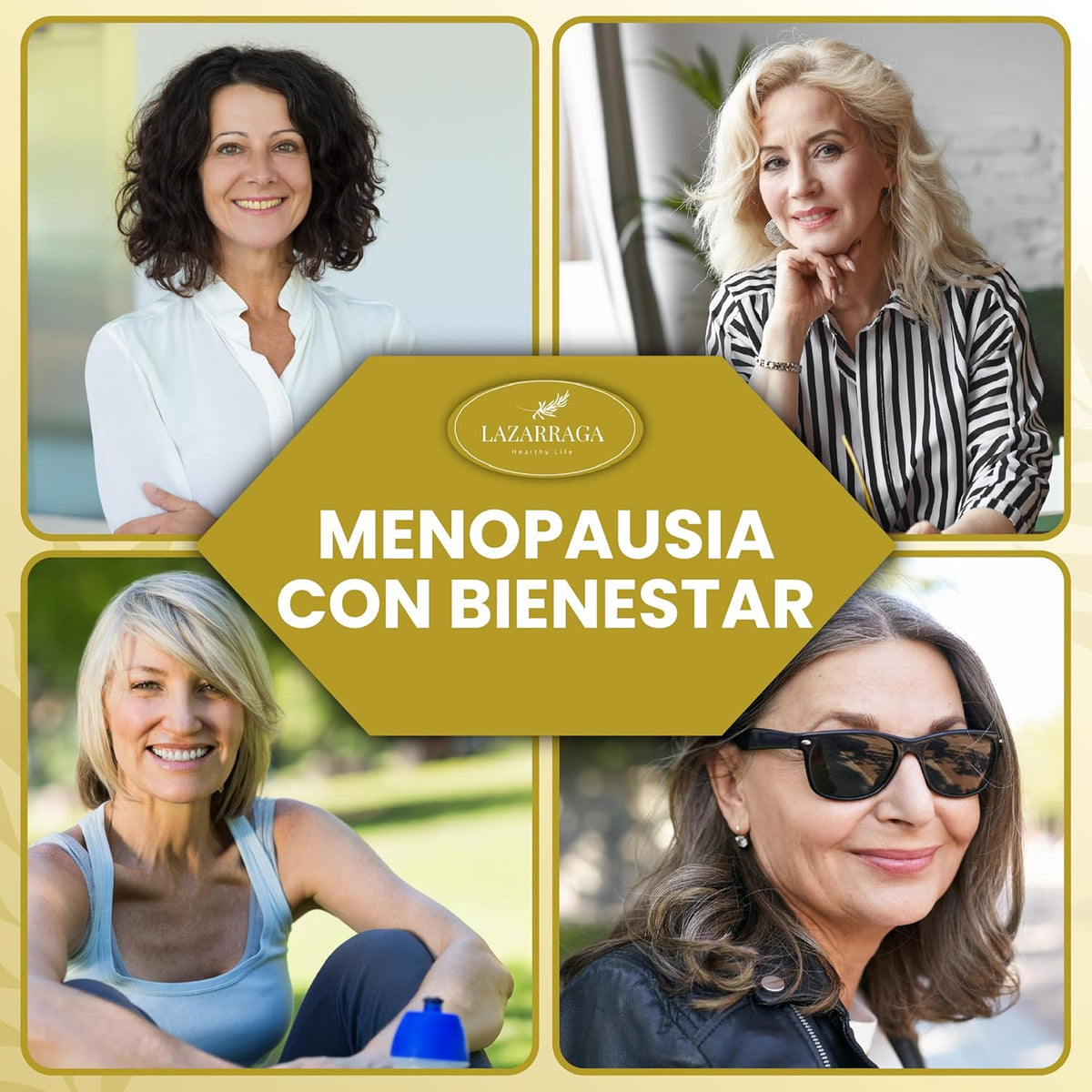 MENOPAUSIA COMPLEX 9 EN 1 | Control De Sofocos | Alivia El Hinchazón Abdominal | Vientre Plano | Sin Soja Ni Conservantes | 3 Meses De Tratamiento | 180 Cápsulas Veganas | Lazarraga