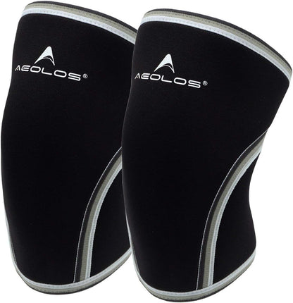 Knee Sleeves (1 Pair)，7Mm Compression Knee Braces for Heavy-Lifting,Squats,Gym and Other Sports (Medium, Black)