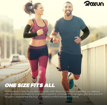 Arm Sleeves, Cooling UV Sun Protection Sports Compression for Men/Women